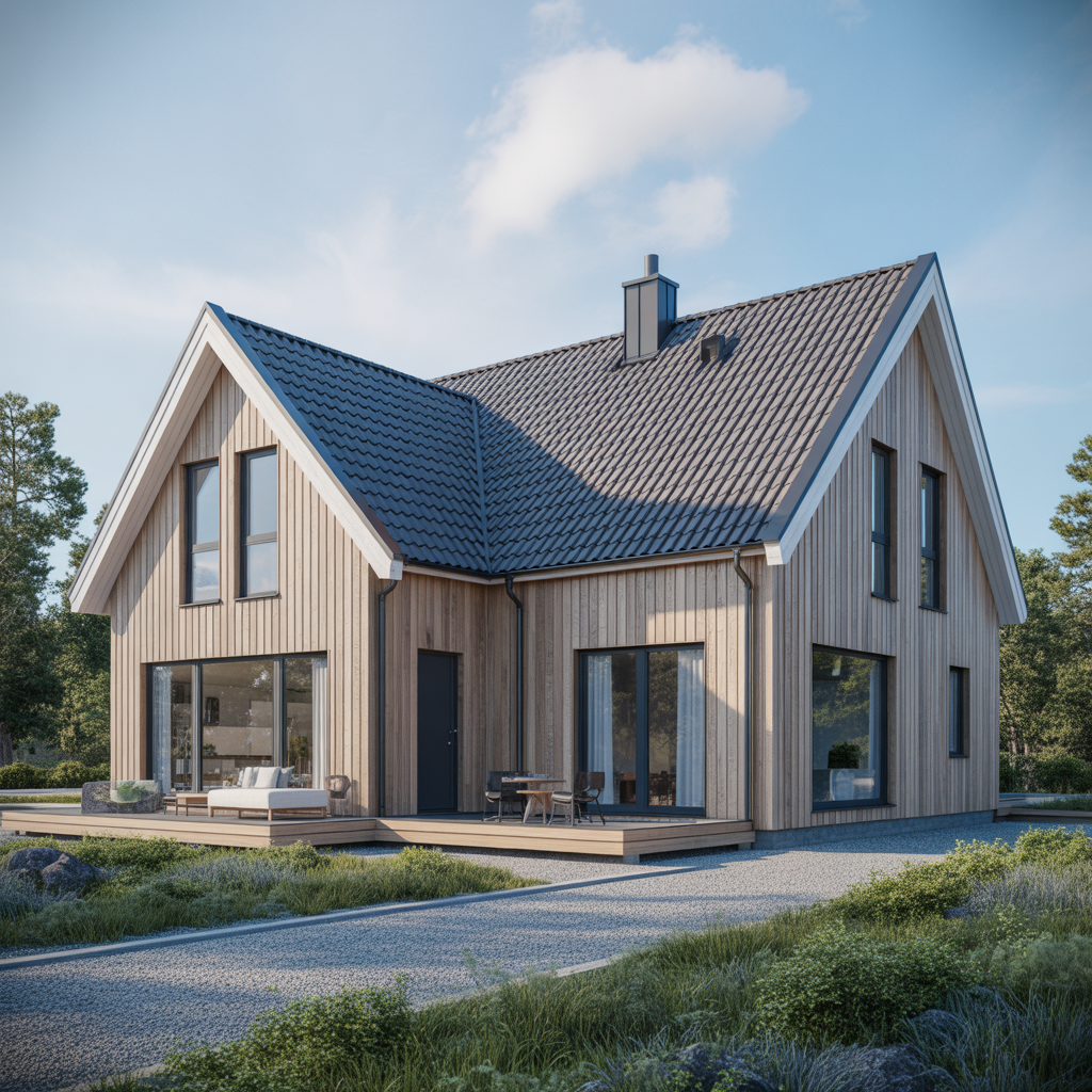 9.Sa anpassar du taket till husets arkitektur